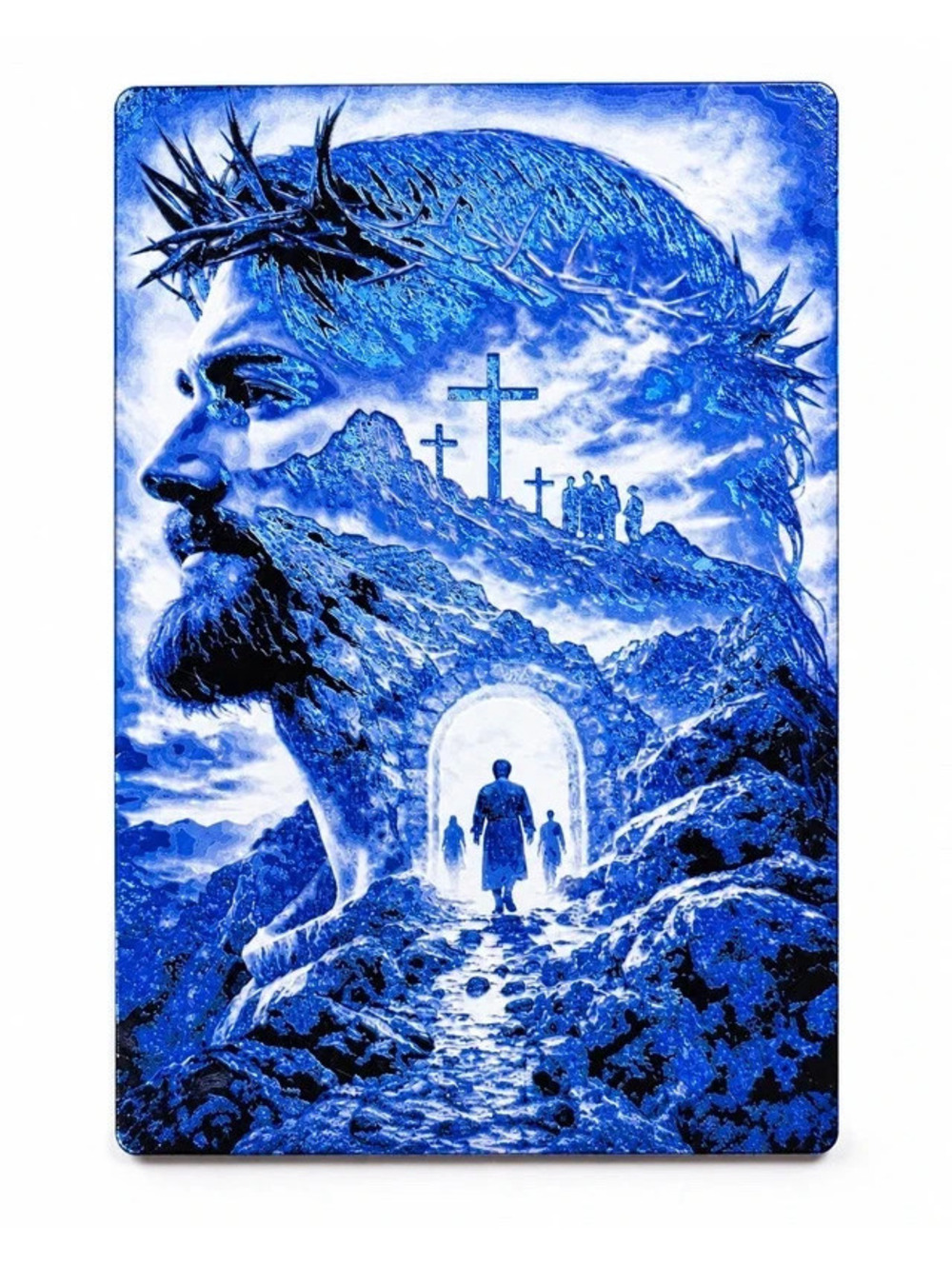 #10 Jesus Christian Textured 3D-Printed Wall Art Plaque 9x6 Faith Decor